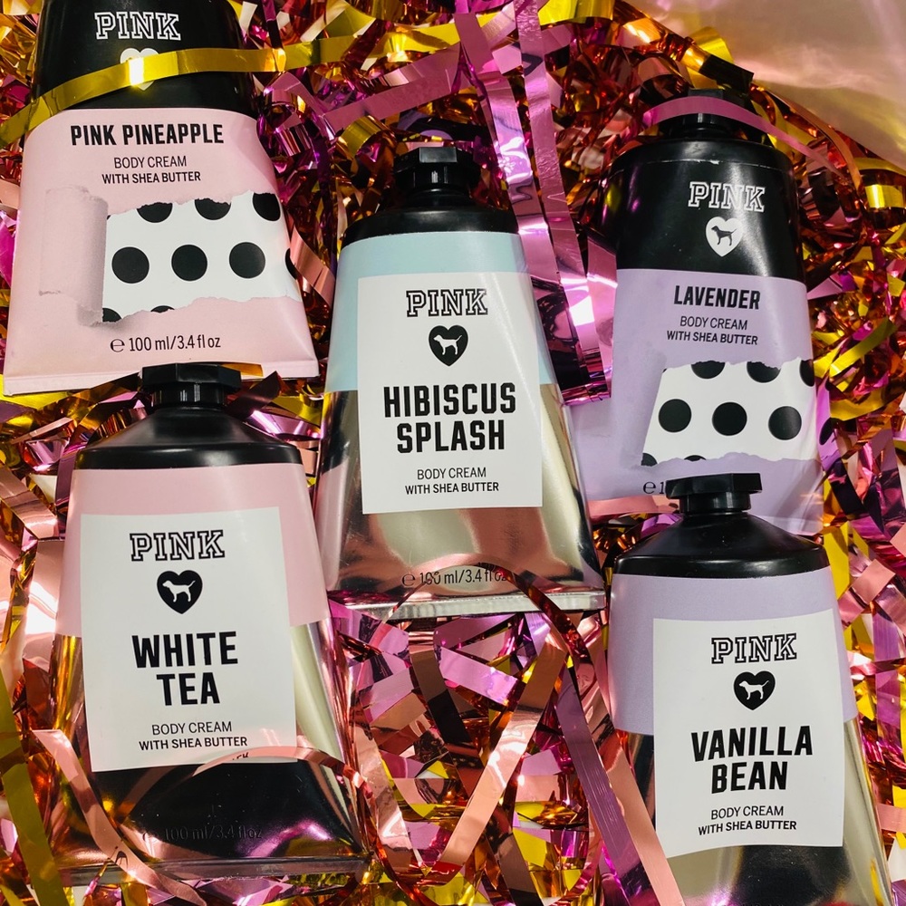 NWT PINK Body Cream Gift Set